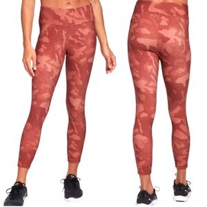 NWOT CALIA Soft Camo Terra Cotta Energize Mid-Rise 7/8 Leggings Size Extra Small